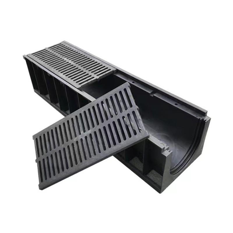 Composite Resin Linear Gap Type PE Trench Grille U-Shaped Groove Drainage Channel
