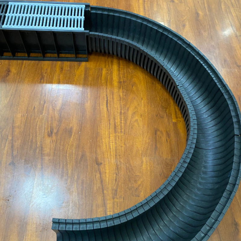 Turnable PE Curved Composite U-Shaped Groove Linear Drainage Ditch